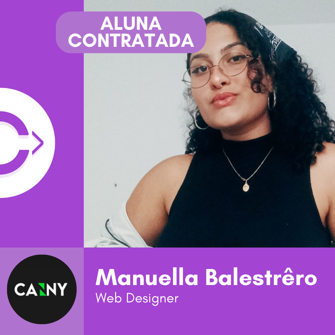 Manuella Balestrêro — Web Designer, aluno contratado da Codi Academy
